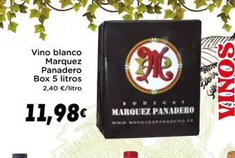 Supermercados Piedra MARQUEZ PANADERO Vino blanco oferta