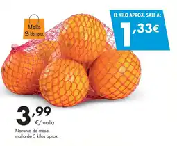 Supermercados Lupa Naranja de mesa oferta