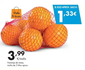 Supermercados Lupa Naranja de mesa oferta