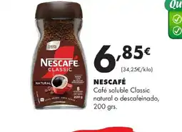 Supermercados Lupa NESCAFÉ Café soluble Classic natural o descafeinado oferta