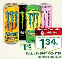 Supermercados Dani ENERGY MONSTER Bebida oferta