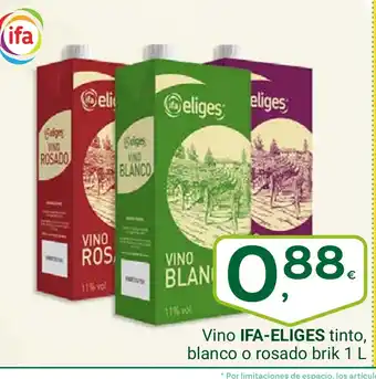 Supermercados Dani IFA ELIGES Vino tinto blanco o rosado oferta