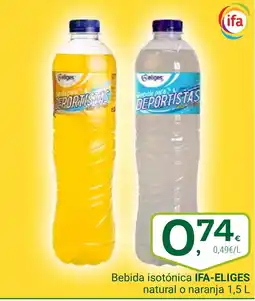 Supermercados Dani IFA ELIGES Bebida isotónica natural o naranja oferta
