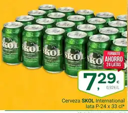 Supermercados Dani SKOL Cerveza International oferta