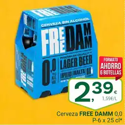 Supermercados Dani FREE DAMM Cerveza oferta