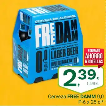 Supermercados Dani FREE DAMM Cerveza oferta