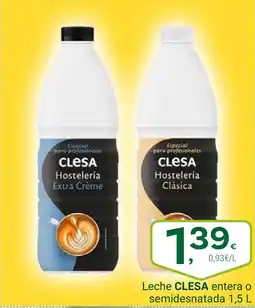 Supermercados Dani CLESA Leche entera o semidesnatada oferta