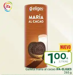 Supermercados Dani IFA ELIGES Galleta maria al cacao oferta