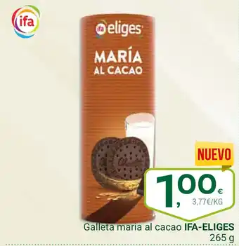 Supermercados Dani IFA ELIGES Galleta maria al cacao oferta