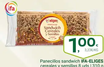 Supermercados Dani IFA ELIGES Panecillos sandwich cereales y semillas oferta
