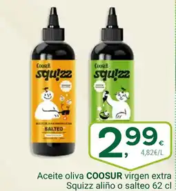 Supermercados Dani COOSUR Aceite oliva virgen extra Squizz alino o salteo oferta