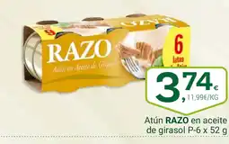 Supermercados Dani RAZO Atún en aceite de girasol oferta