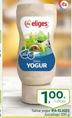 Supermercados Dani IFA ELIGES Salsa yogur bocabajo oferta