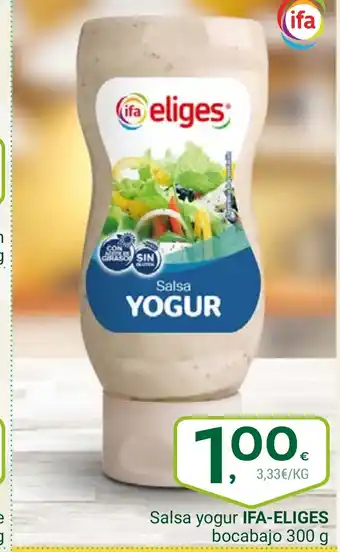 Supermercados Dani IFA ELIGES Salsa yogur bocabajo oferta