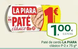Supermercados Dani LA PIARA Paté de cerdo oferta