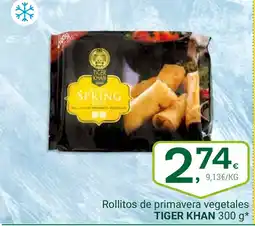 Supermercados Dani TIGER KHAN Rollitos de primavera vegetales oferta