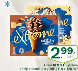 Supermercados Dani NESTLÉ Cono Extreme doble chocolate o vainilla oferta