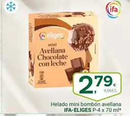 Supermercados Dani IFA-ELIGES Helado mini bombón avellana oferta