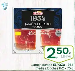 Supermercados Dani ELPOZO 1954 Jamón curado medias lonchas oferta