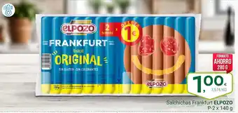 Supermercados Dani ELPOZO Salchichas Frankfurt oferta