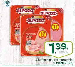 Supermercados Dani ELPOZO Chopped pork o mortadela oferta