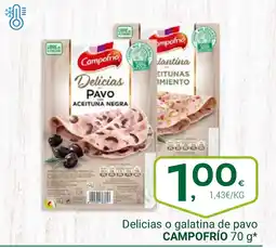 Supermercados Dani CAMPOFRÍO Delicias o galatina de pavo oferta