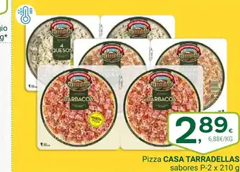 Supermercados Dani CASA TARRADELLAS Pizza sabores oferta