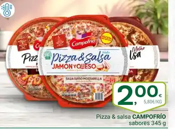 Supermercados Dani CAMPOFRÍO Pizza & salsa sabores oferta