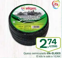 Supermercados Dani IFA-ELIGES Queso semicurado oferta