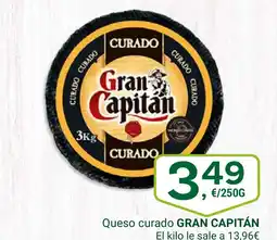 Supermercados Dani GRAN CAPITÁN Queso curado oferta