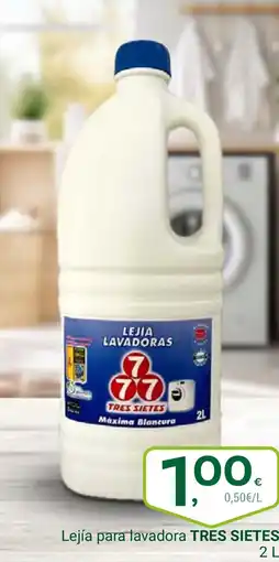 Supermercados Dani TRES SIETES Lejía para lavadora oferta