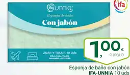 Supermercados Dani IFA-UNNIA Esponja de baño con jabón oferta