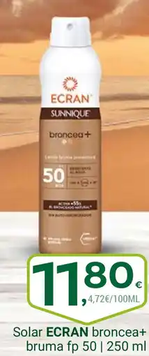 Supermercados Dani ECRAN Solar broncea+ bruma fp 50 oferta