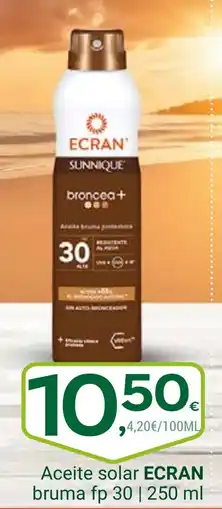 Supermercados Dani ECRAN Aceite solar bruma fp 30 oferta