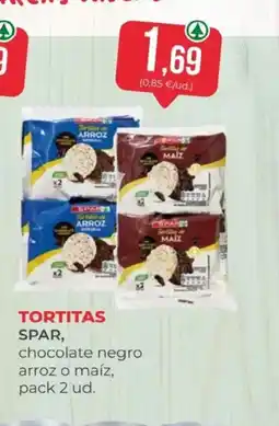 SPAR SPAR Tortitas chocolate negro arroz o maíz oferta