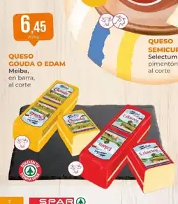 SPAR MEIBA Queso gouda o edam oferta