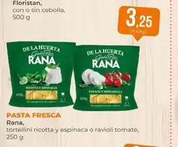 SPAR RANA Pasta fresca tortellini ricotta y espinaca o ravioli tomate oferta
