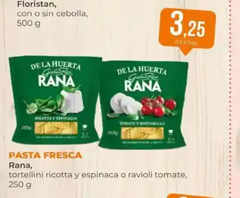 SPAR RANA Pasta fresca tortellini ricotta y espinaca o ravioli tomate oferta