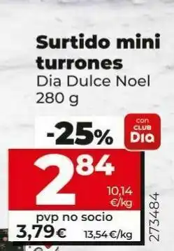 Dia Surtido mini turrón dia oferta