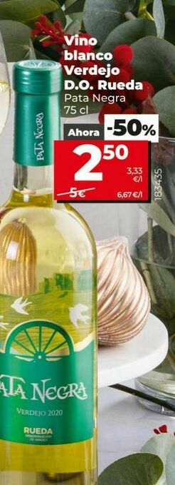 Dia Vino blanco pata negra oferta