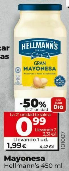 Dia Mayonesa hellmann's oferta
