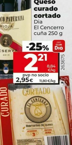 Dia Queso curado dia oferta