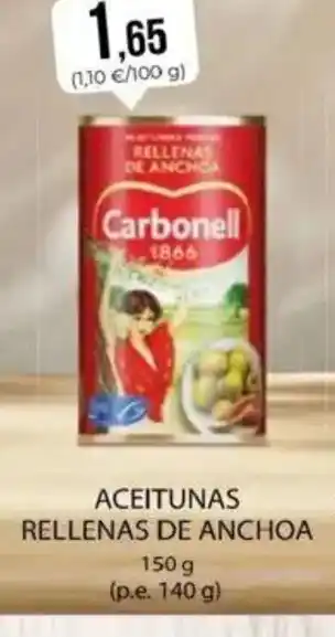 SPAR Aceitunas rellenas de anchoa oferta