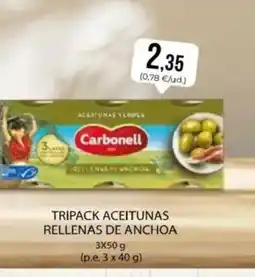 SPAR Tripack aceitunas rellenas de anchoa oferta