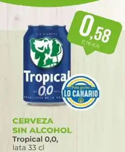 SPAR TROPICAL 0,0 Cerveza sin alcohol oferta