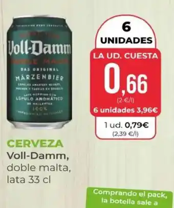 SPAR VOLL DAMM Cerveza oferta