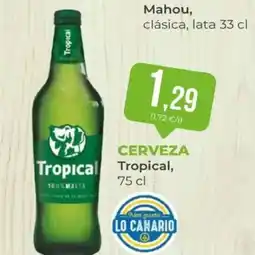SPAR TROPICAL Cerveza oferta