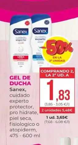 SPAR SANEX Gel de ducha oferta