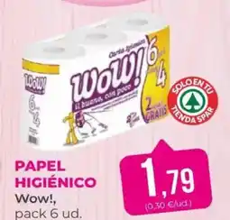 SPAR WOW Papel higiénico oferta