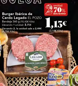 Gadis EL POZO Burger Ibérica de Cerdo Legad oferta